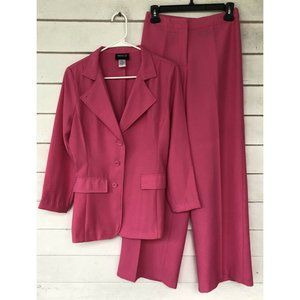 metrostyle size 4 pink suit pants blazer Matching